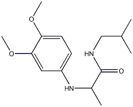 2-[(3,4-dimethoxyphenyl)amino]-N-(2-methylpropyl)propanamide|