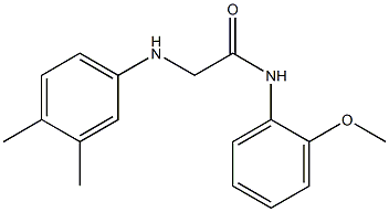 2-[(3,4-dimethylphenyl)amino]-N-(2-methoxyphenyl)acetamide 结构式