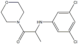 2-[(3,5-dichlorophenyl)amino]-1-(morpholin-4-yl)propan-1-one 化学構造式