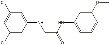  2-[(3,5-dichlorophenyl)amino]-N-(3-methoxyphenyl)acetamide