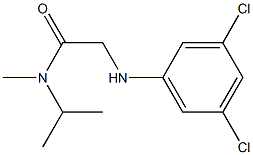 2-[(3,5-dichlorophenyl)amino]-N-methyl-N-(propan-2-yl)acetamide 化学構造式