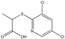 2-[(3,5-dichloropyridin-2-yl)thio]propanoic acid Struktur