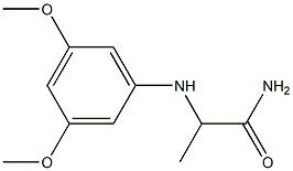 2-[(3,5-dimethoxyphenyl)amino]propanamide Structure