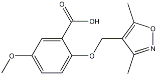 2-[(3,5-dimethylisoxazol-4-yl)methoxy]-5-methoxybenzoic acid