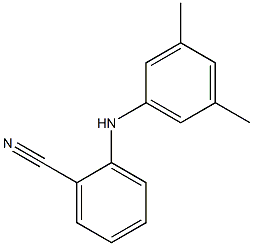 2-[(3,5-dimethylphenyl)amino]benzonitrile Structure