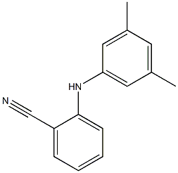 2-[(3,5-dimethylphenyl)amino]benzonitrile,,结构式