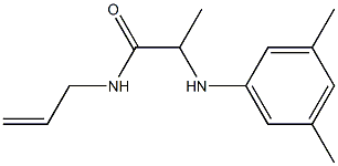 2-[(3,5-dimethylphenyl)amino]-N-(prop-2-en-1-yl)propanamide 化学構造式