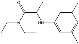 2-[(3,5-dimethylphenyl)amino]-N,N-diethylpropanamide Structure