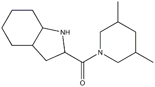 2-[(3,5-dimethylpiperidin-1-yl)carbonyl]octahydro-1H-indole,,结构式