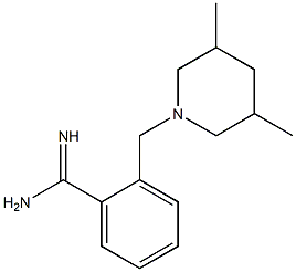 2-[(3,5-dimethylpiperidin-1-yl)methyl]benzenecarboximidamide Structure
