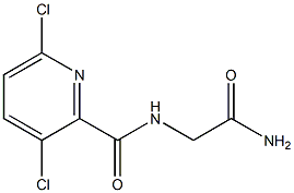 2-[(3,6-dichloropyridin-2-yl)formamido]acetamide,,结构式