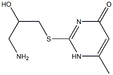 2-[(3-amino-2-hydroxypropyl)sulfanyl]-6-methyl-1,4-dihydropyrimidin-4-one