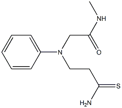 2-[(3-amino-3-thioxopropyl)(phenyl)amino]-N-methylacetamide