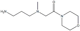 2-[(3-aminopropyl)(methyl)amino]-1-(morpholin-4-yl)ethan-1-one,,结构式