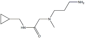 2-[(3-aminopropyl)(methyl)amino]-N-(cyclopropylmethyl)acetamide 结构式