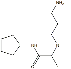 2-[(3-aminopropyl)(methyl)amino]-N-cyclopentylpropanamide|