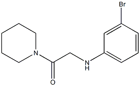 2-[(3-bromophenyl)amino]-1-(piperidin-1-yl)ethan-1-one