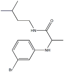 2-[(3-bromophenyl)amino]-N-(3-methylbutyl)propanamide|