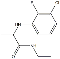2-[(3-chloro-2-fluorophenyl)amino]-N-ethylpropanamide Structure