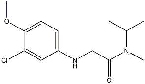  2-[(3-chloro-4-methoxyphenyl)amino]-N-methyl-N-(propan-2-yl)acetamide