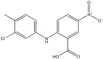  2-[(3-chloro-4-methylphenyl)amino]-5-nitrobenzoic acid