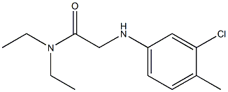 2-[(3-chloro-4-methylphenyl)amino]-N,N-diethylacetamide,,结构式