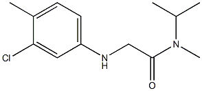 2-[(3-chloro-4-methylphenyl)amino]-N-methyl-N-(propan-2-yl)acetamide Structure