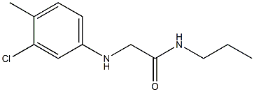  2-[(3-chloro-4-methylphenyl)amino]-N-propylacetamide