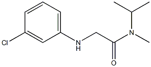 2-[(3-chlorophenyl)amino]-N-methyl-N-(propan-2-yl)acetamide|