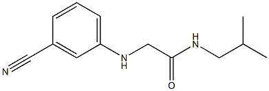 2-[(3-cyanophenyl)amino]-N-(2-methylpropyl)acetamide