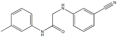 2-[(3-cyanophenyl)amino]-N-(3-methylphenyl)acetamide Structure