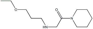 2-[(3-ethoxypropyl)amino]-1-(piperidin-1-yl)ethan-1-one Structure