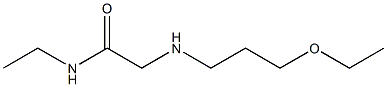 2-[(3-ethoxypropyl)amino]-N-ethylacetamide Structure