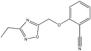 2-[(3-ethyl-1,2,4-oxadiazol-5-yl)methoxy]benzonitrile 结构式