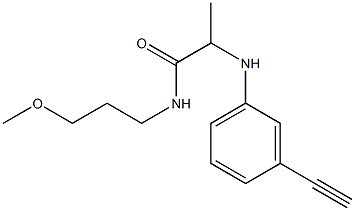 2-[(3-ethynylphenyl)amino]-N-(3-methoxypropyl)propanamide