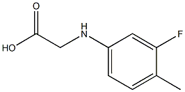 2-[(3-fluoro-4-methylphenyl)amino]acetic acid Struktur