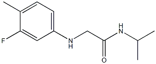 2-[(3-fluoro-4-methylphenyl)amino]-N-(propan-2-yl)acetamide Structure