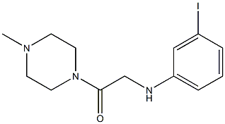 2-[(3-iodophenyl)amino]-1-(4-methylpiperazin-1-yl)ethan-1-one Struktur