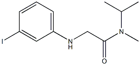 2-[(3-iodophenyl)amino]-N-methyl-N-(propan-2-yl)acetamide 结构式