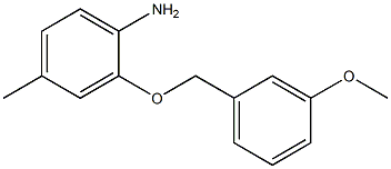 2-[(3-methoxybenzyl)oxy]-4-methylaniline Struktur