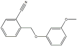 2-[(3-methoxyphenoxy)methyl]benzonitrile Structure