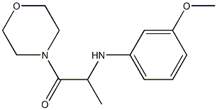 2-[(3-methoxyphenyl)amino]-1-(morpholin-4-yl)propan-1-one 结构式