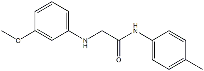 2-[(3-methoxyphenyl)amino]-N-(4-methylphenyl)acetamide|