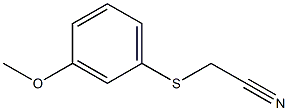 2-[(3-methoxyphenyl)sulfanyl]acetonitrile Struktur