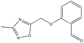 2-[(3-methyl-1,2,4-oxadiazol-5-yl)methoxy]benzaldehyde Struktur