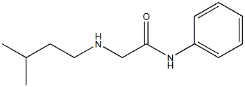 2-[(3-methylbutyl)amino]-N-phenylacetamide Struktur