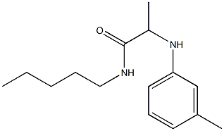 2-[(3-methylphenyl)amino]-N-pentylpropanamide Structure