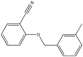 2-[(3-methylphenyl)methoxy]benzonitrile Structure