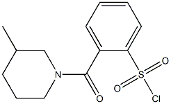 2-[(3-methylpiperidin-1-yl)carbonyl]benzene-1-sulfonyl chloride 化学構造式