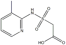 2-[(3-methylpyridin-2-yl)sulfamoyl]acetic acid,,结构式